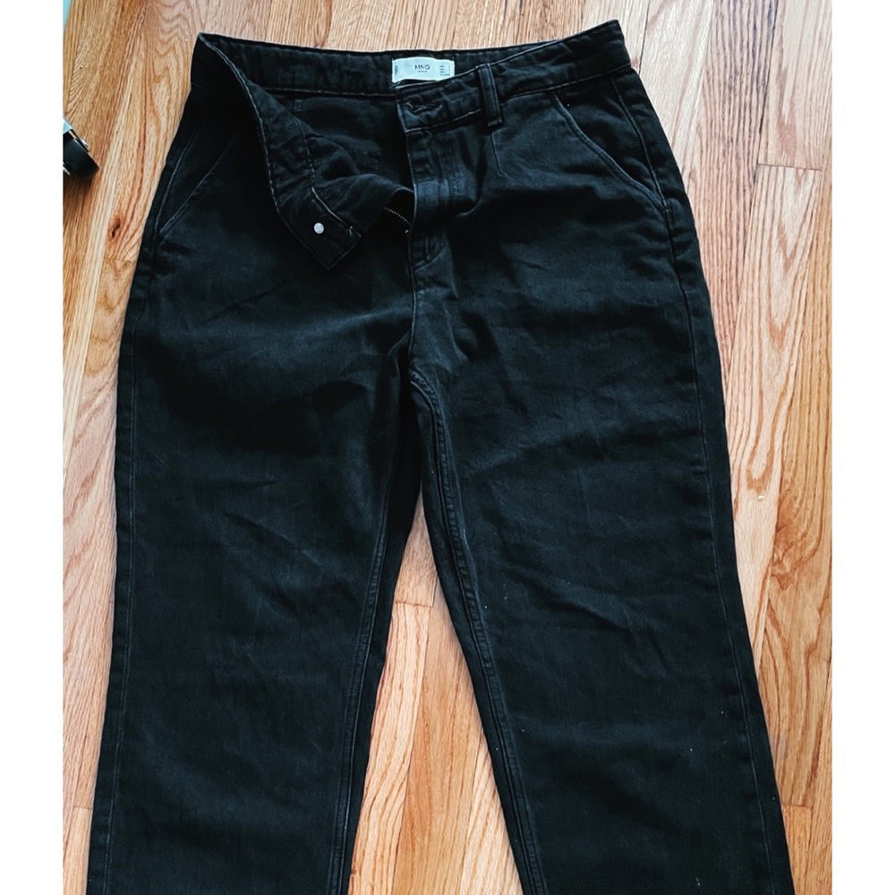 Mango woman’s black jeans wide